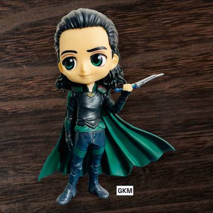 GKM Superhero Avengers Loki Action Figure Q posket for Car,Office Table