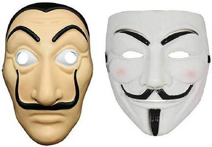 Tik C money heist face mask and joker mask