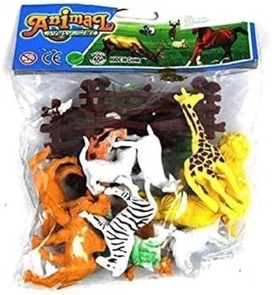 Toysolmanish Mini Animals World Zoo Model Figure Action Toy Set