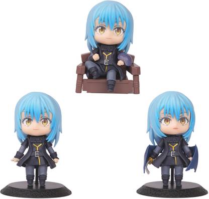 OFFO Rimuru Tempest Set of 3 Action Figures|Suitable for Home decors and Study Table