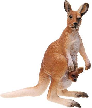 Lyla Simulation Kangaroo With Joey Model Kids Toy Story Telling & Teaching Props