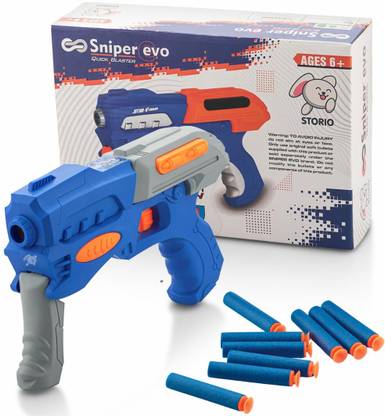 Storio EVO Sniper Hot Fire Gun Toy with 10 Safe Soft Foam Bullets