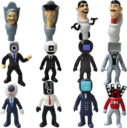 toypapa skibidi toilet action figures set of 12 | Titan cameraman , tv man, speaker man