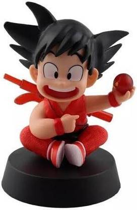 Raregets 10 cm DBZ Little Goku Action Figure with Powerball, Premium PVC Anime, Best Gift