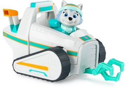 PAW PATROL Everest Snow Plow with Everest Figure With Vehicle & 1 Collectible Figure Toy