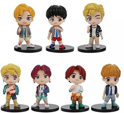 gtrp BTS Tiny Tan - POP Rocks Edition ( Set of 7 )| BTS Toy Doll Statue