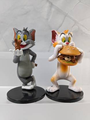Raregets Tom & Jerry Collectibles -2 Figures Set, Classic Cat & Mouse, Cartoon Toys- 10cm