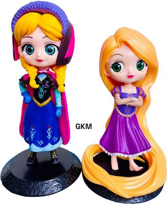GKM Princess Rapunzel frozen combo Q Posket action figure for Office Desk,Table
