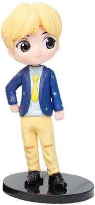 kawaii kart BTS Jin Tiny Tan Idol Q Style Figure |Toy Gift Statue for BTS Lover
