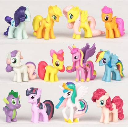 MARHABA TRADERS My Little Pony Toy 12 Pony Figures Including Twilight Sparkle, Ages 3 and Up
