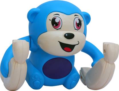 WOW toys Dancing Banana Monkey Toy with Light & Sound Effects (Colour as per Stock)