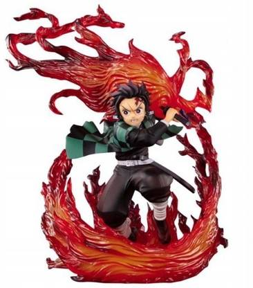 RVM Toys Demon Slayer Tanjiro Kamado Fire Breathing Attack 25 CM Action Figure Toy