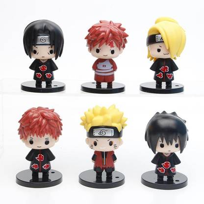 kawaii kart Naruto Mini Pop Action Figures - Set Of 6 - Set B|Naruto Anime Toy