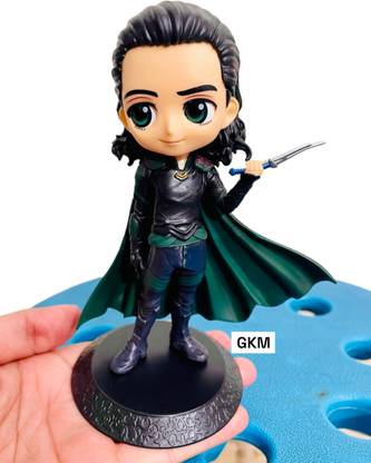 GKM Cute Loki with Knife Action Figure Q posket Figurine to Assembled(Type 2)