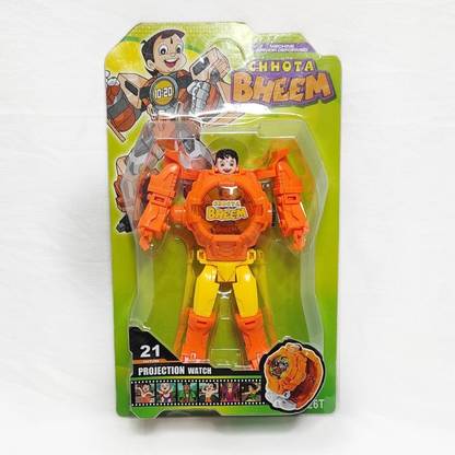 Tycoon king Chhota Bheem Theme Transformer Unique & Attractive Robot Watch With Projector