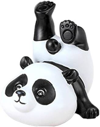 Lyla Resin Panda Statue Sculpture Ornament Simulation Decoration Accessories 7cmx6.5c