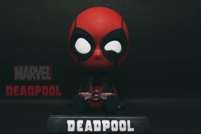 Wodec DEADPOOL BOBBLEHEAD ACTION FIGURE- AUTOMOBILE HEAD SHAKKING TOY