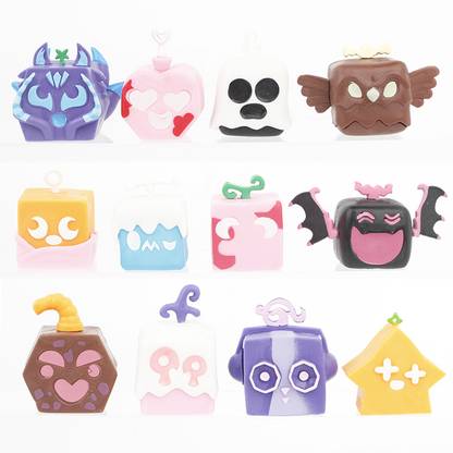 toypapa blox fruits action figures -roblox blox fruits anime action figure 12pcs kitsune