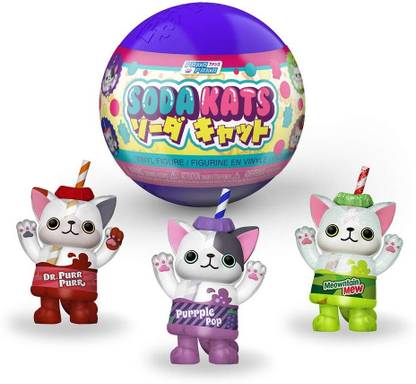 Funko Paka Paka: Soda Kats - Blind Capsule, One Mystery Figure, Multicolor