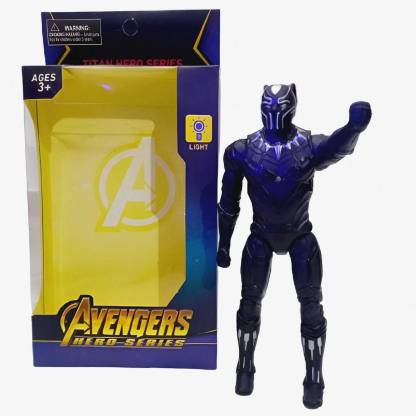 AS TOYS Black Panther Marvel Avengers Superhero Action Figure Toy for Kids. Pack of 01Pc