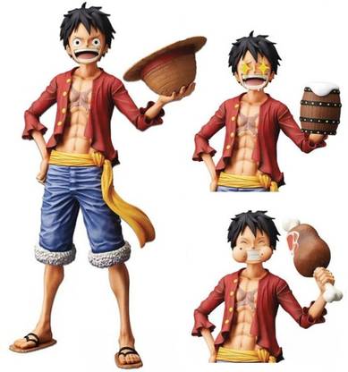 Tinion ONE Piece Luffy with Extra 3 Replaceable Hands -Action Figure