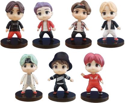 Augen Limited Edition BTS Bangtan Collectible Set of 7 - 8cm Statue (Small, 2)