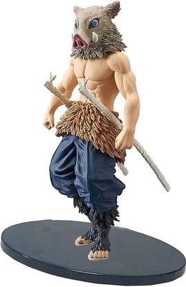 khilona waala Demon Slayer Hashibara Inosuke Statue Best For Computer study table Decor