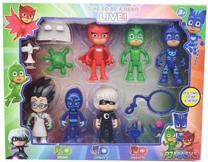 TRENDY ONE Night Time Mission Glow-in-The-Dark Action Figure Set, Preschool Toy for Kids