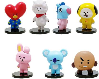 AS Store BTS BT21 Tinytan Bangtan Monitor Figure - Figurines Collection for BTS Army
