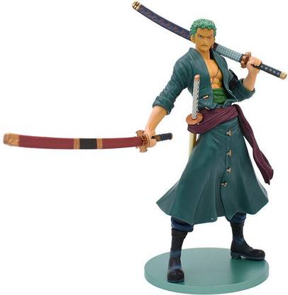 Mubco One Piece Roronoa Zoro With 3 Swords Action Figure |Anime Collectable Model Toys