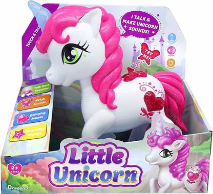 Fiddlys Dragon I Toys Little Unicorn Touch & Talk Back Function