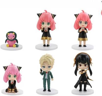 kawaii kart Spy x Family Chibi Action Figures - Set of 6 - Set B