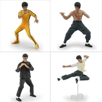MAGIC TOYLAND Cool Bruce Lee Kung Fu PVC Action Figures Toy