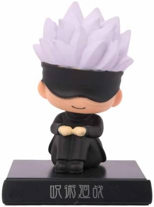 AweStuffs Satoru Gojo Sitting Jujutsu Kaisen Phone Holder Bobblehead Action Figure