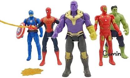 MAAKARNIFAB Super Hero Action Figure Captain America, Hulk, Thor, Iron Man toys for KIDS
