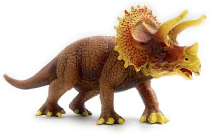 24x7eMall Dinosaur Action Figure Realistic Model Size – 18 X 10 Cm - Triceratops Horns