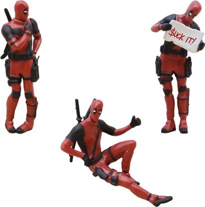Verilux Deadpool Anime Action Figures Set of 3 PVC Figures Collectible Model Toys Gift