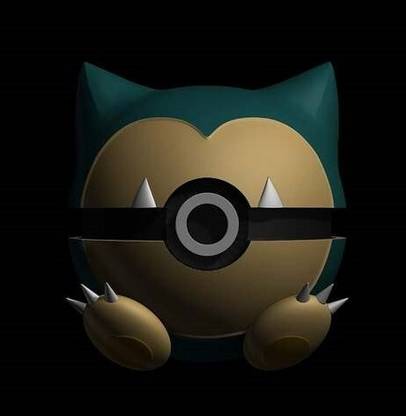 Yup That 3D Guy SNORLAX THEMED POKEBALL
