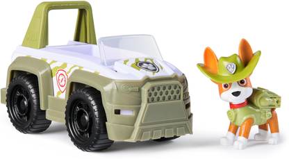 PAW PATROL Tracker’s Jungle Cruiser Vehicle with Collectible Figure|For Kids Aged 3 and up