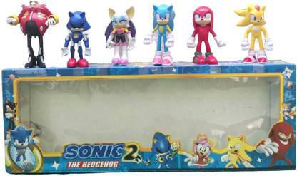 The Simplifiers SOnic 2 Hedgehog Set of 6 Miniatures Toys