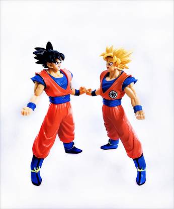 Thrifx Dragon Ball Z Goku SS1 and Goku SS2 Action FIgures Combo Toys for Decoration