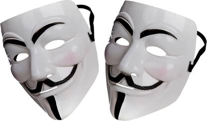 Selva Front Vendetta Anonymous Halloween universal-fitting Hacker Mask Party Mask