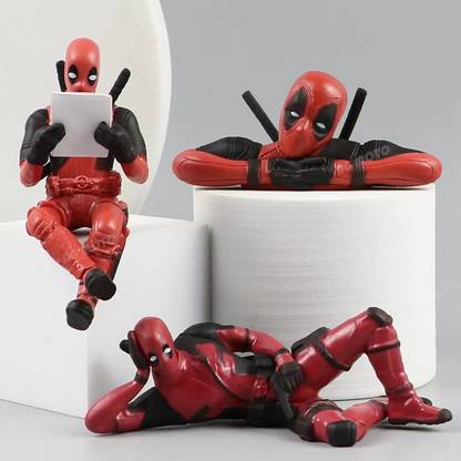 AG MOTO Deadpool Action figure 3pcs set Superhero For Car Decor toy and for home decor