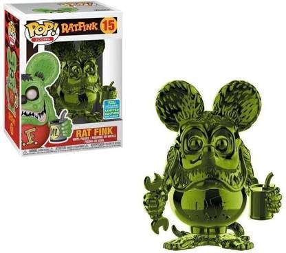 Funko Pop! Icons: Green Chrome Rat Fink - 2019 SDCC Shared Exclusive