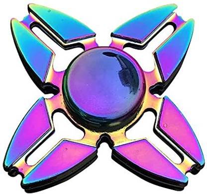 Dherik Tradworld Rainbow Gyro Crab Four Side Hand Fidget Spinner