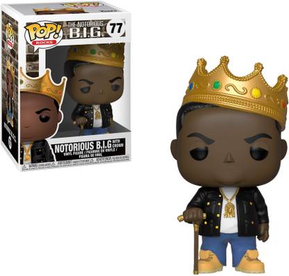 Funko Pop Rocks: Music - Notorious B.I.G. with Crown Collectible Figure, Multicolor, S