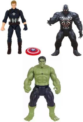 khilona waala Captain America Venom & Hulk Toys Best for Study Table Decoration