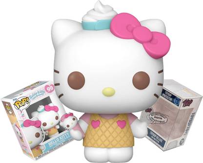 Funko Hello Kitty with Ice Cream and Waffle Cone Dress + Protector: Pop! Animation Vin