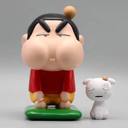 Boenjoy Anime Sinchan Action Figure Toys for Car Dashboard (Sinchan with Shiro)