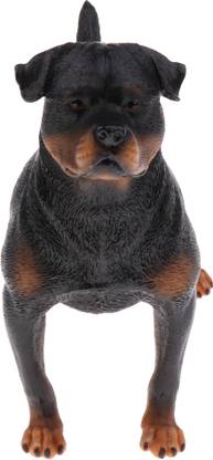 Lyla Realistic Simulation Rottweiler Dog Pet Animal Model Action Figure Figurine Natu